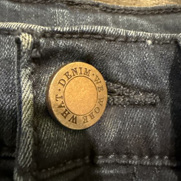 WEWOREWHAT Jeans Women 25 Blue Dark Wash Denim High Rise Straight Leg RN#124917 - Picture 5 of 10